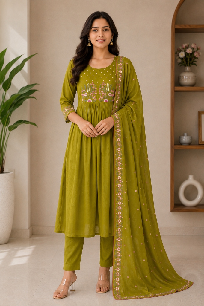 3-Piece Kurti Ensembles